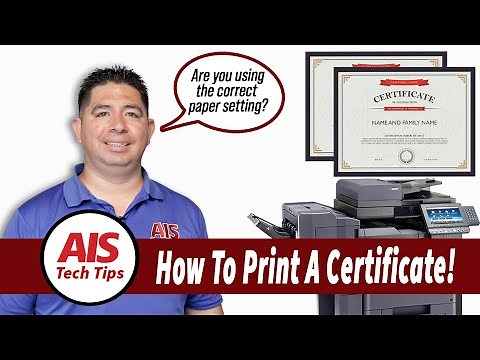 How To Print A Certificate!