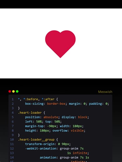 Creating Heart Animation with HTML, CSS, and JavaScript