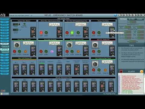 Starting of an Emergency Generator from Dead Ship Condition| Engine Room Simulator | Garish Jerome