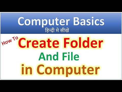 Create Folder and File in Computer