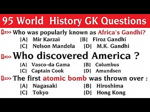 100 World History GK | History Trivia Quiz | World History General Knowledge Questions and Answers