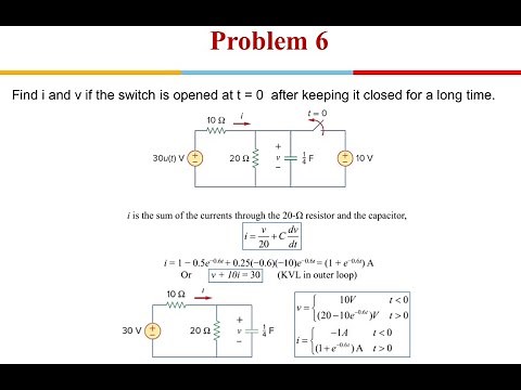 Electrical Science; Problems and Solutions First Order Circuits