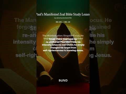 Paul's Manifested Zeal Bible Study Lesson #christianity #biblestudy #zeal #teaching #courage #work