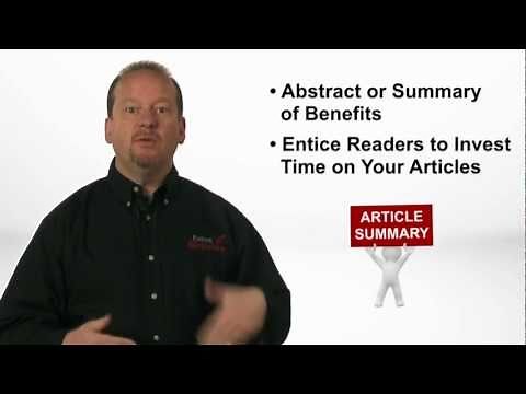 5 Tips to Create That Perfect Article Summary