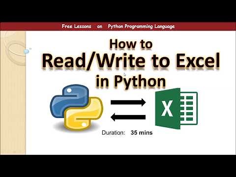 How to Connect Python to Ms Excel Read and Write Data