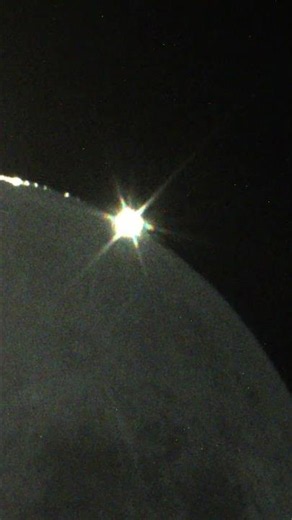 Gravei o momento exato em que Vênus passou por trás da Lua! #venus #lua