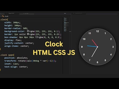 How to Create Analog Clock using HTML CSS and JavaScript