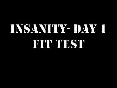 INSANITY DAY-1 FIT TEST.