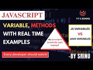 JavaScript Variables & Methods Explained | Real-Time Examples