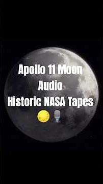Apollo 11 Moon Audio – Historic NASA Tapes from 1969 🌕🎙️