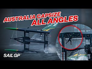 ALL the angles from Australia's HUGE capsize in Halifax // SailGP