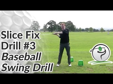 Golf Slice Fix - Drill #3 - Baseball Swing Drill