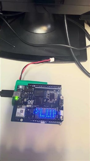 Arduino UNO Q 4GB — Web Controlled LED Matrix