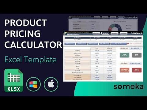 Product Pricing Calculator Excel Template | Calculate your Final Sales Price!