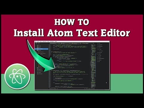 Atom Code Editor Tutorial - How to download and install - [ Free Software ]