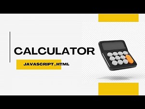 Simple JavaScript Calculator | Beginner JavaScript Project (Step-by-Step Tutorial)