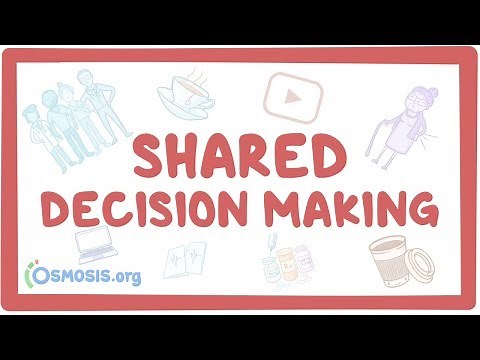 Shared decision making