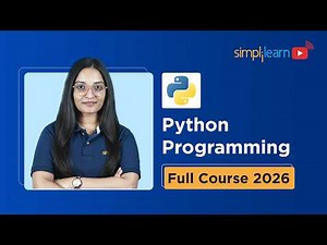 Python Full Course 2026 [FREE] | Python Tutorial For Beginners | Python Programming | Simplilearn