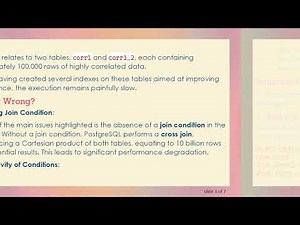 Improve PostgreSQL Query Performance for Large Datasets