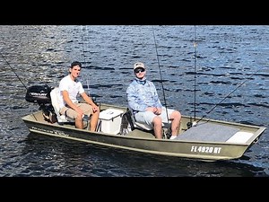 Water Testing Our Modded Jon Boat!