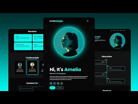 Build a Responsive Personal Portfolio Website Using HTML & CSS & JavaScript