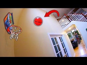 INSANE BASKETBALL TRICK SHOT ACROSS MY HOUSE!