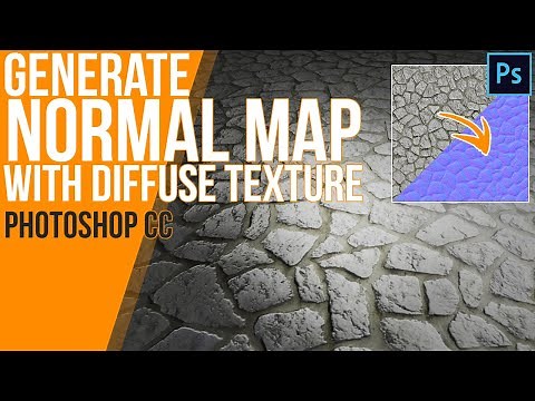 How to generate a Normal Map with only a diffuse texture in Photoshop CC - Tutorial