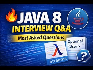 Java 8 Interview Questions and Answers 🔥 | Real-Time Coding & Concepts