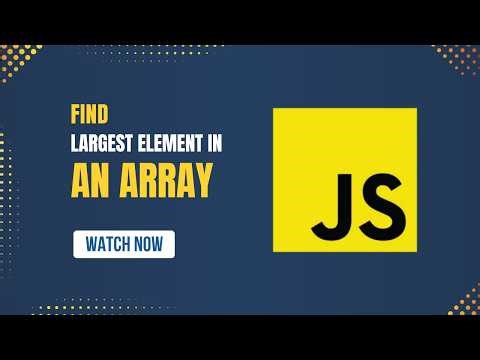 Find Largest Element in an Array🔥 || Beginner Friendly