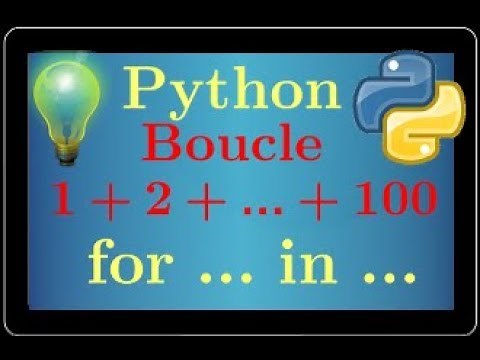 Python course • For loop to calculate the sum 1+2+... +100 • programming • tutorial • high school