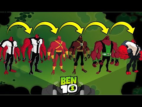Ben10 Alien Designs Throughout the Series