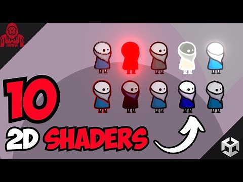 10 2D Shaders (Combined into one MASTER shader) - Unity Tutorial