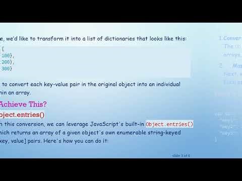 Converting a Dictionary to a List of Dictionaries in JavaScript