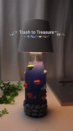 Pista shells ➡️ Aquarium Bottle Decor 🪼♻️🫧⋆˚꩜｡ Trash to Treasure DIY 💕