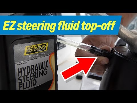 Easy Hydraulic Steering Fluid Top-Off