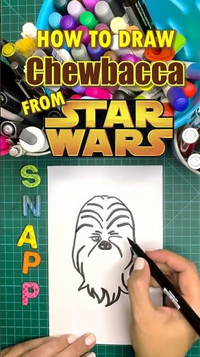 How to Draw Chewbacca from Star Wars #chewbacca #c3po #starwars #droid #droidershow #jedi