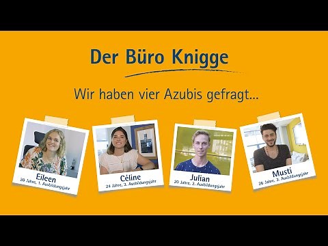 Azubis gefragt: Der Ausbildungs-Knigge