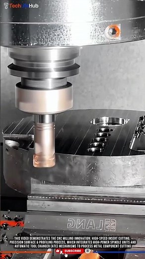 CNC Milling Innovation: High-Speed Insert Cutting, Precision Surface & Profiling Process #tech