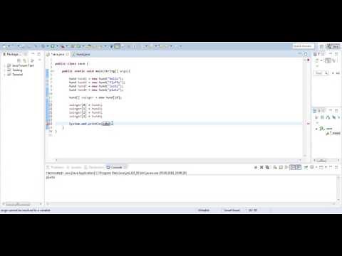 Java Tutorial -32- für Anfänger "Objekte in Array speichern" [HD] Deutsch