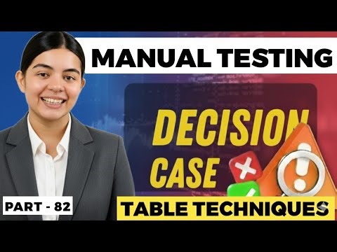 💻 Complete Software Testing Tutorial 🔍 | Decision Table Technique Explained Step-by-Step