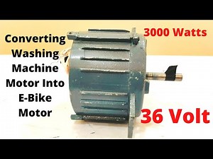 Easy E-Bike DIY Washing Machine Motor Into E-Bike Motor At Home