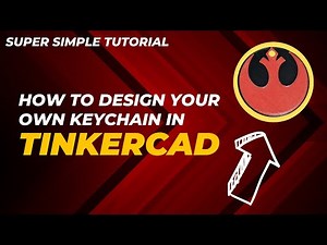 How To Design Your Own 3D Printable Keychain Using Tinkercad | Easy Tutorial