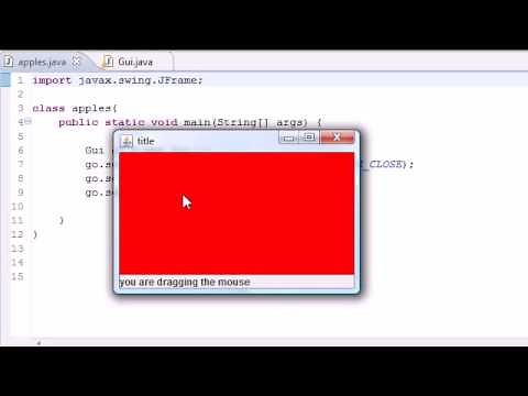 Java Programming Tutorial - 76 - MouseMotionListener interface