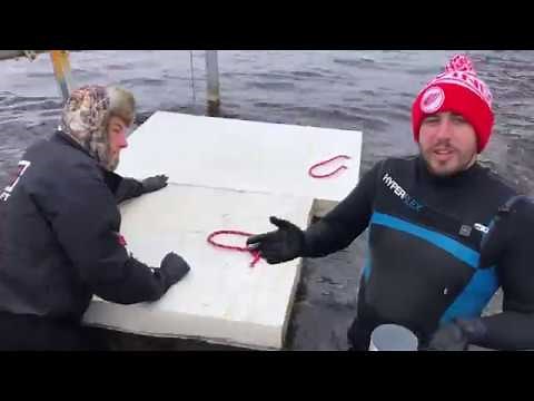 Easy Boat Lift and Dock Installation and Removal with Foam Floats- Lifts Ladders And Docks.com