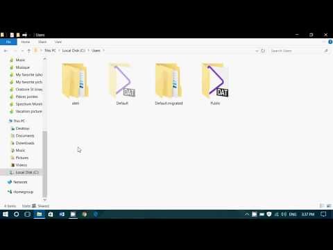 How to find your user account folders through the C drive in Windows