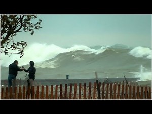 Huge Waves At Holland State Park, Michigan 101619