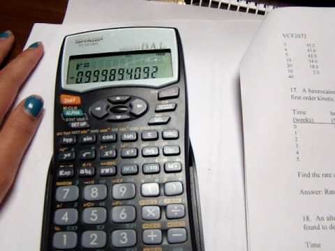 How to calculate linear regression with your sharp EL 531WH calculator