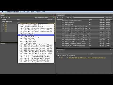 Tutorial: Adobe Media Encoder CS6