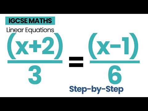 Solving Linear Equations with Fractions (Step-by-Step)