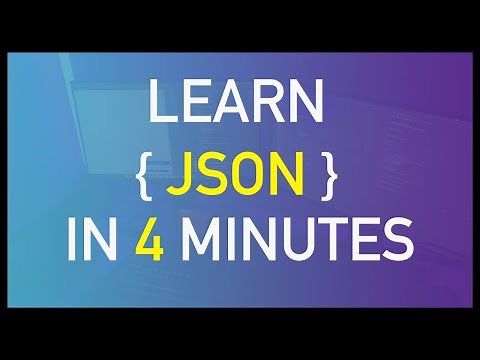 Learn JSON in 4 minutes - JSON tutorial for beginners